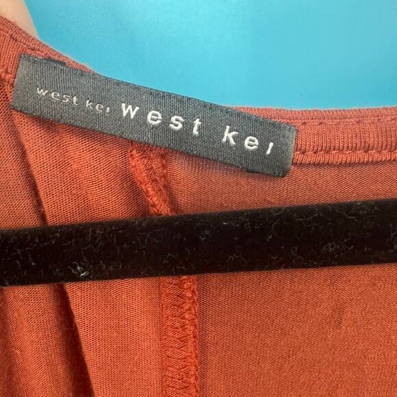 West Kei Burnt Orange Cap Sleeve Maxi Dress - Women's XL - Picture 7 of 7